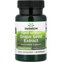 Swanson Vitamins, Standartizuotas vynuogių sėklų ekstraktas, 200 mg, 60 kapsulių