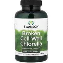 Swanson Vitamins, Sulaužytos ląstelės sienelės chlorella, 360 veganiškų tablečių