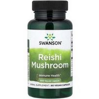 Swanson Vitamins, Reiši grybas, 60 veganiškų kapsulių (0,6 g vienoje kapsulėje)