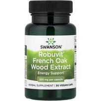 Swanson Vitamins, „Robuvit®“ prancūziško ąžuolo medienos ekstraktas, 200 mg, 30 veganiškų kapsulių
