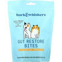 Dr. Mercola, „Bark & Whiskers™“, žarnyno veiklą atkuriantys kąsneliai šunims ir katėms, 180 g