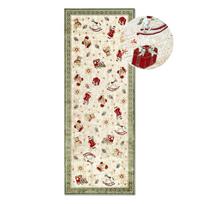 Iš medvilnės mišinio kilimas žalios spalvos su Kalėdų motyvu 80x200 cm Toy's Delight Green Christmas – Villeroy&Boch