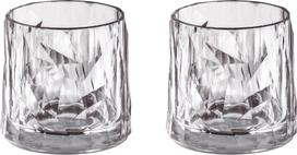 Koziol Plastikinės stiklinės Club No. 2 Tritan 250 ml, šviesiai pilkos, 2 vnt.