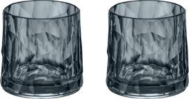 Koziol Plastikinės stiklinės Club No. 2 Tritan 250 ml, pilkos, 2 vnt.