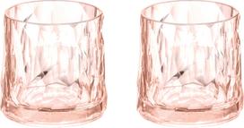 Koziol Plastikinės stiklinės Club No. 2 Tritan 250 ml, rožinės, 2 vnt.