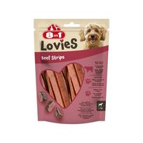 8in1 Lovies Beef Strips jautienos juostelės mažų veislių šunims, 80 g