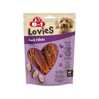 8in1 Lovies Duck Fillets antienos juostelės mažų veislių šunims, 80 g