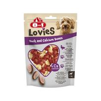 8in1 Lovies Duck - Calcium Bones antienos ir kalcio kauliukai mažų veislių šunims, 80 g