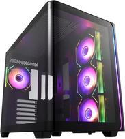 FSP/Fortron M580 Midi Tower PC Case, ATX, Tempered Glass, 4 Fans, Black | POC0000254 | 4711498480835