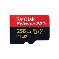 SanDisk Extreme PRO microSDXC Atminties kortelė 256GB UHS-I + SD Adapteris