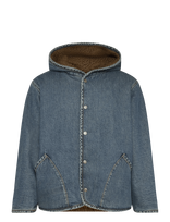Levi's® - Deck Hoodie Sherpa Jacket Supe - Džinsinis švarkas be pamušalo - Mėlyna