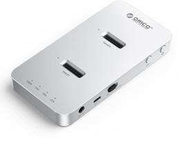 Stacja dokująca Orico Klonująca dyski, 2x M.2 NVMe/SATA, USB-C 20Gbps (M220-C-EU-SV-BP) | M220-C-EU-SV-BP | 6942227150806