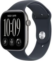 Apple Watch Series 12 GPS+Cellular 46mm Space Grey Aluminium Case with Navy Blue Sport Band - M/L | MJG74MP/A | 195951231730