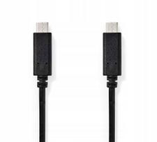 Kabel USB Nedis kabel USB USB 3.2 Gen 1 (3.1 Gen 1) 1 m USB C 0,48Gbit/s Black (CCGB64700BK10) | CCGB64700BK10 | 5412810289097