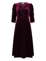 Jumperfabriken - Kali Dress - Iki kelių ir midi suknelės - Burgundiška splava