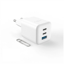 Fixed Mini 2x USB-C and USB GaN Charger 65W|FIXCG65M-2C1A-WH
