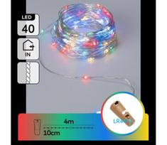 Aigostar - LED Dekoratyvinė girlianda su butelio kamščiu 40xLED/3xLR44 4m daugiaspalvė