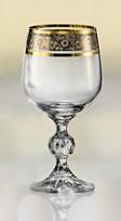 Crystalex Taurės vynui 230ml,6vnt. dekoruotos "Claudia"