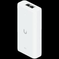 Ubiquiti UniFi 10G PoE+++ Adapter (90W), can power UniFi PoE+++ devices, reduce dependency on PoE switch power, and provide a Multi-Gigabit LAN connection, Contains RJ45 data input, AC cable with earth ground, and PoE+++ output