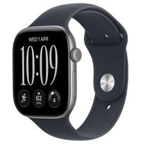 Išmanusis laikrodis Apple Watch Series 12 GPS + Cellular 42mm Space Grey aliuminio korpusas su Navy Blue sportiniu dirželiu - S/M