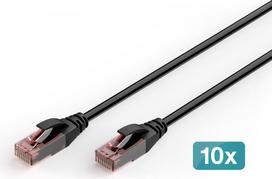 Lauko CAT6 U-UTP kabelis Digitus 10X 3M Black (DK-1617-030-OD-10)