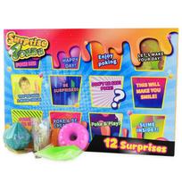 Siurprizų dėžutė su 12 žaislų: slime, fidget žaislai ir kasinėjimas