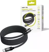 Mobile Origin Magnetinis patentuotas originalus USB-C į USB-C kabelis, 1 m, juodas