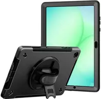 Dėklas na tablet JT Berlin Rugged Kickstand & Handstrap Case dla Samsung Galaxy Tab A11+ (2025) juoda