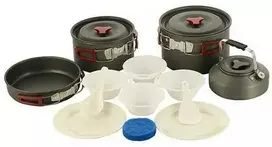 M-Tac Crockery Set For 4-5 People Kelioninis puodų ir indų rinkinys