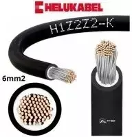 Solar kabelis MG WIRES EN 50618 6,00 mm2 Q H1Z2Z2-K 100 metrų juodas