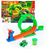 Žaislinė automobilių trasa Mattel Hot Wheels Monster Trucks Mutant Chaos Chaos Loop