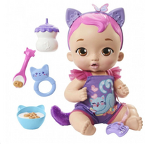 Lėlė Mattel My Garden Baby Snack & Snuggle Baby Kitten 12"