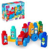 Konstruktorius Traktorius su gyvūnais Mattel MEGA BLOKS Build & Match 30 detalių