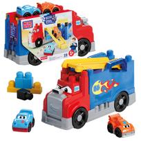 Konstruktorius Sunkvežimis su lenktyninėmis mašinėlėmis Mattel MEGA BLOKS Build & Race 19 detalių