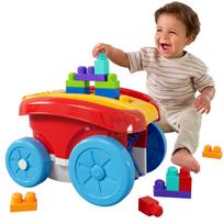 Kaladėlės su vežimėliu Mattel MEGA BLOKS Block Scooping 20 detalių