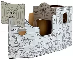 Fellowes Žaidimų namelis Piratų laivas/100142508