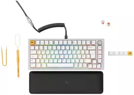 Klaviatūra Glorious GMMK Pro 75% Fox ISO UK Balta (GLO-GMMK-P75-FOX-ISO-W-UK)