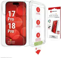 Apple iPhone 17 Pro/18 Pro tikro ekrano stiklas MM+ dėklas iš Displex permatomo