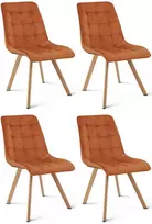 Leobert Kėdė, 360° sukama, vario spalvos, 89 × 49 × 63 cm, 4 vnt.