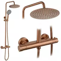 Dušo Komplektas Be Čiaupo Su Termostatu Rea Lungo Copper