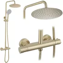 Dušo Komplektas Be Čiaupo Su Termostatu Rea Lungo Gold