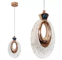 Lubinis šviestuvas Toolight Krištolinis Pakabinamas Šviestuvas Lhj109-1cp Light Rose Gold