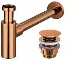 rea Kriauklės Sifonas Universalus Klik-klak Copper