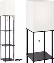 Toolight Pastatomas Grindų Šviestuvas Jnh050-1f Baltas Su Lentynomis