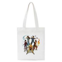 Avataras Paskutinis Airbender Aang Appa Anime Badass Menas Drobinis Krepšys Krepšiai Pirkinių krepšiai Rankinės Merginos Kasdieniai Knygų Krepšiai 24*26cm