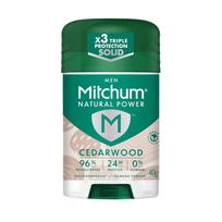 MITCHUM NATURAL POWER CEDARWOOD pieštukinis vyrų dezodorantas, 40 g