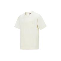 Li Ning X Jackie Chan Kolaboracija Kung Fu Serija Vienspalviai Laisvi Marškinėliai Trumpomis Rankovėmis Unisex Viršūnės Popieriaus Baltumo AHST621-1 XL white