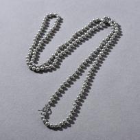 French Simple Silver-Gray Long Pearls Can Be Stacked With Long Chains, High-End Light Luxury Exquisite Temperament Versatile Necklace gray