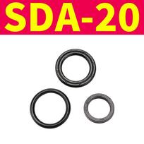 Pneumatinio cilindro ACQ SDA remonto sandariklių rinkinys SMC serijai, skylės diametras 12 16 20 25 32 40 50 63 80 100 mm, O-žiedo tarpinės priežiūros pakuotė yellow