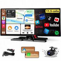 Išmani automobilio multimedija 11.5 su CarPlay, Android Auto, WiFi ir galine kamera